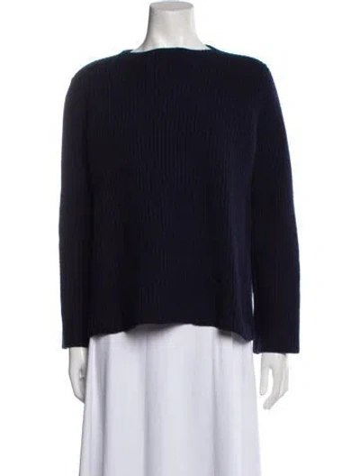 Pre-owned The Row Bateau Neckline Sweater In Blue