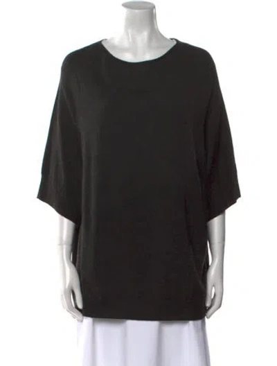 Pre-owned The Row Bateau Neckline Sweater In Gray