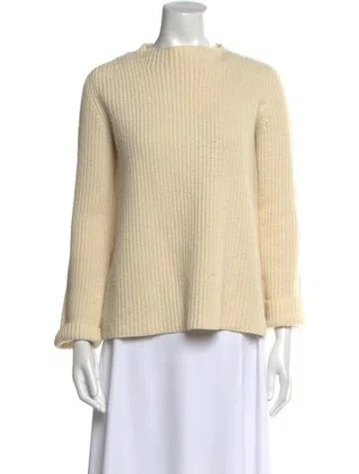Pre-owned The Row Bateau Neckline Sweater In Neutral
