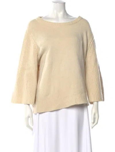 Pre-owned The Row Bateau Neckline Sweater In Neutral