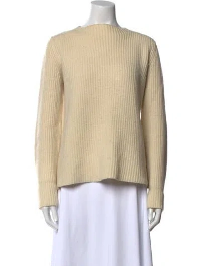Pre-owned The Row Bateau Neckline Sweater In Neutral