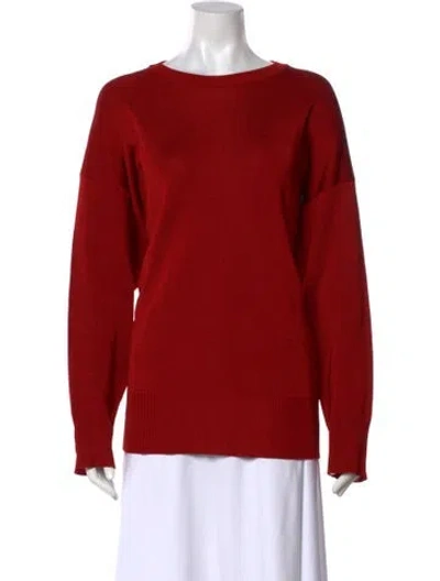 Pre-owned The Row Bateau Neckline Sweater In Red