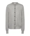 The Row Battersea Cashmere Cardigan In Gray