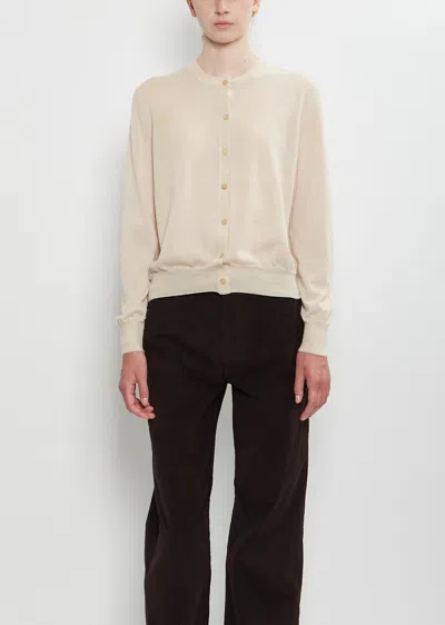 The Row Battersea Cashmere Cardigan In Neutral