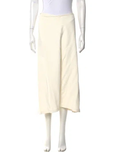 Pre-owned The Row Bea Skirt Midi Length Skirt In Neutral