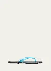 The Row Beach Rubber Flip Flops In Transparent Blue