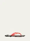The Row Beach Rubber Flip Flops In Transparent Red