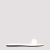 The Row Off-white Combo Slide Sandals In Ivr Ivory