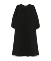 The Row Beauvoir Midi Dress In Black