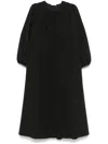 The Row Beauvoir Midi Dress In Black