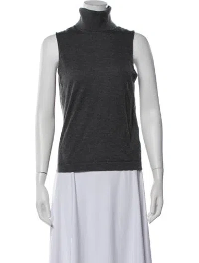 Pre-owned The Row Becca Top Cashmere Sweater In Grey