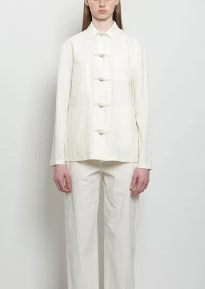 The Row Behati Cotton Jacket In White