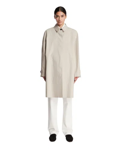 The Row Beige Amaya Coat In Multi