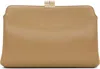 The Row Beige Amazon Clutch In Wclg Warm Chestnut L