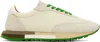 The Row Owen Low Top Lace Up Sneakers In Ivory/green