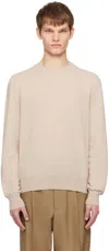 The Row Beige Benji Sweater In Lim Limestone