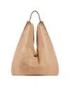 The Row Bindle Three Suede Shoulder Bag In Neutral