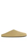 The Row Beige Calf Hair Hudson Slippers In Neutral