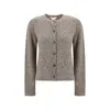 The Row Beige Cashmere Cardigan