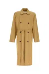 The Row Cotton Trench Coat Kold In Brown