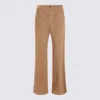 The Row Beige Cotton Pants In Brown