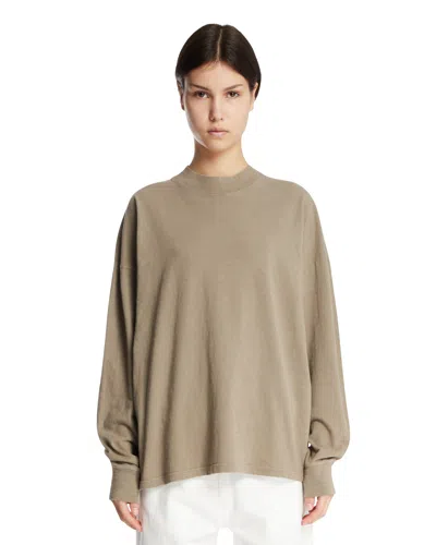The Row Beige Cotton Raveena T-shirt In Brown