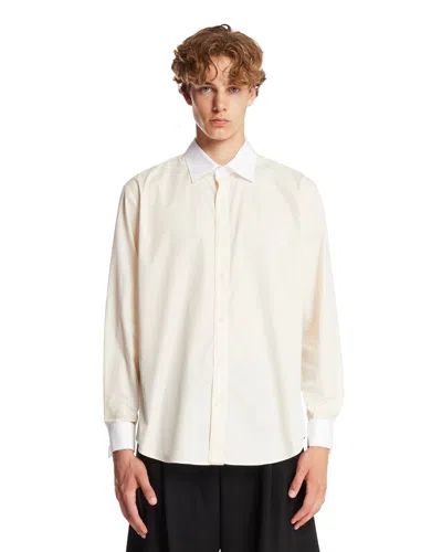 The Row Beige Cotton Shirt In Beige Beige   #ddbb8c