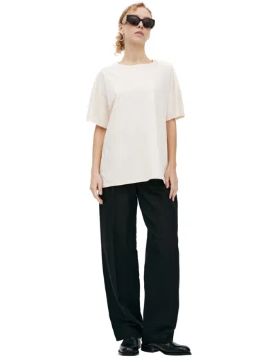 The Row Beige Cotton T-shirt