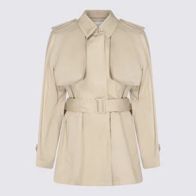 The Row Beige Cotton Trench Coat In Neutral