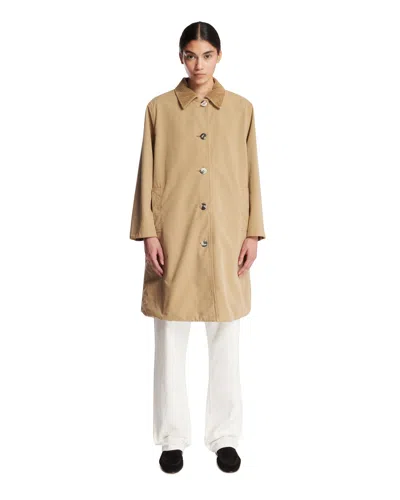 The Row Beige Etoli Coat In Brown