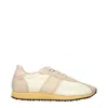 The Row Beige Fabric Athletic Sneakers In Multi