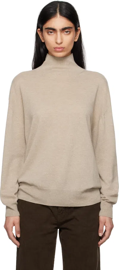 THE ROW BEIGE JABARI TURTLENECK