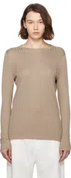 The Row Cappuccino Viscose Blend Top