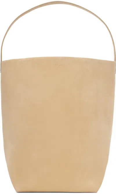 The Row Beige Large N/s Park Tote In Croissant