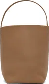 The Row Beige Large N/s Park Tote In Sndp Sandpit
