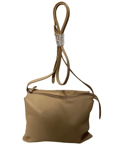The Row Beige Leather Nu Twin Crossbody (authentic Pre-loved)