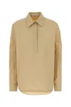 The Row Polo In Popeline Beige Donna In Brown