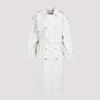 The Row Beige Sand Cotton June Coat In Nude & Neutrals