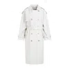 The Row Beige Sand Cotton June Coat In White