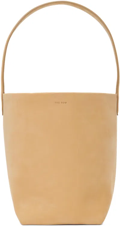 The Row Beige Small N/s Park Tote In Yellow