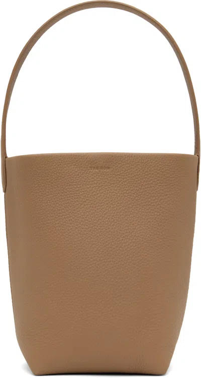 The Row Beige Small N/s Park Tote In Sndp Sandpit