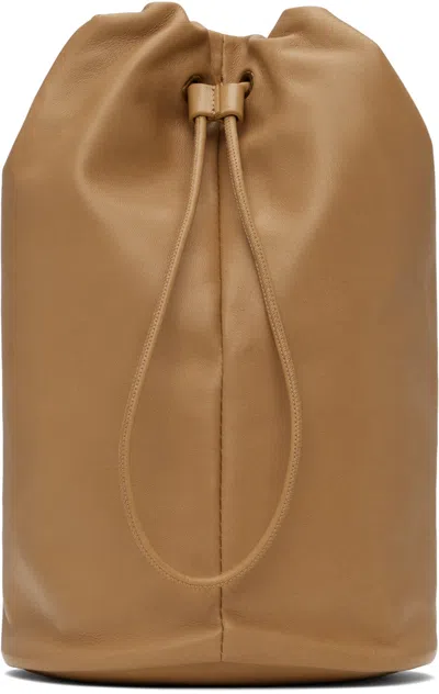 The Row Beige Sporty Pouch In Creag Cream Ang