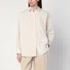 The Row Striped Caster Shirt In Beige
