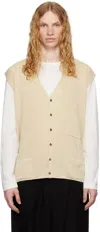 The Row Beige Tarik Vest In Ecr Ecru