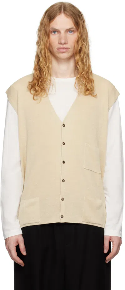 The Row Beige Tarik Vest In Ecr Ecru