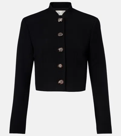 The Row Bellamy Virgin Wool Jacket In Black