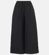 The Row Bellana Extra Wide Silk Pants In Black