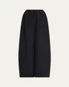 The Row Bellana Extra Wide Silk Pants In Black