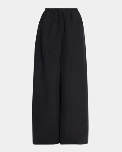 THE ROW BELLANA SILK WIDE-LEG PULL-ON PANTS
