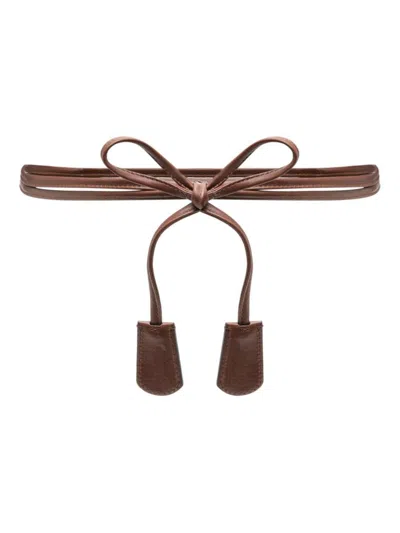 The Row Belt In Chocolate